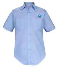 <br>(Men's USPS Letter Carrier Short Sleeve Shirt