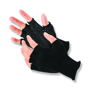 Half-Finger Grip Dot Glove - Large