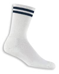 <br>(White Thorlos Crew Length Sock - L