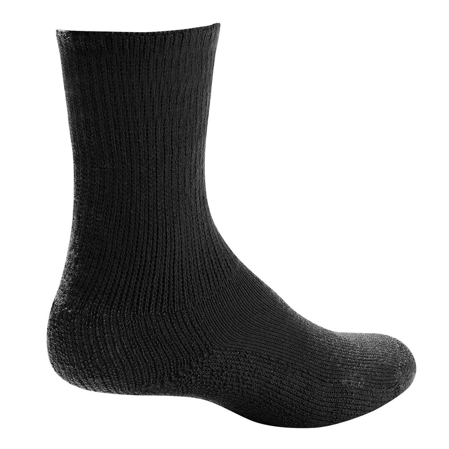 Thorlo Cushioned Black Crew - Medium