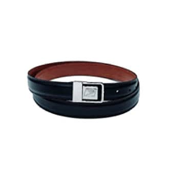 Black Leather Window Clerks Belt with Postal Eagle Logo Buckle