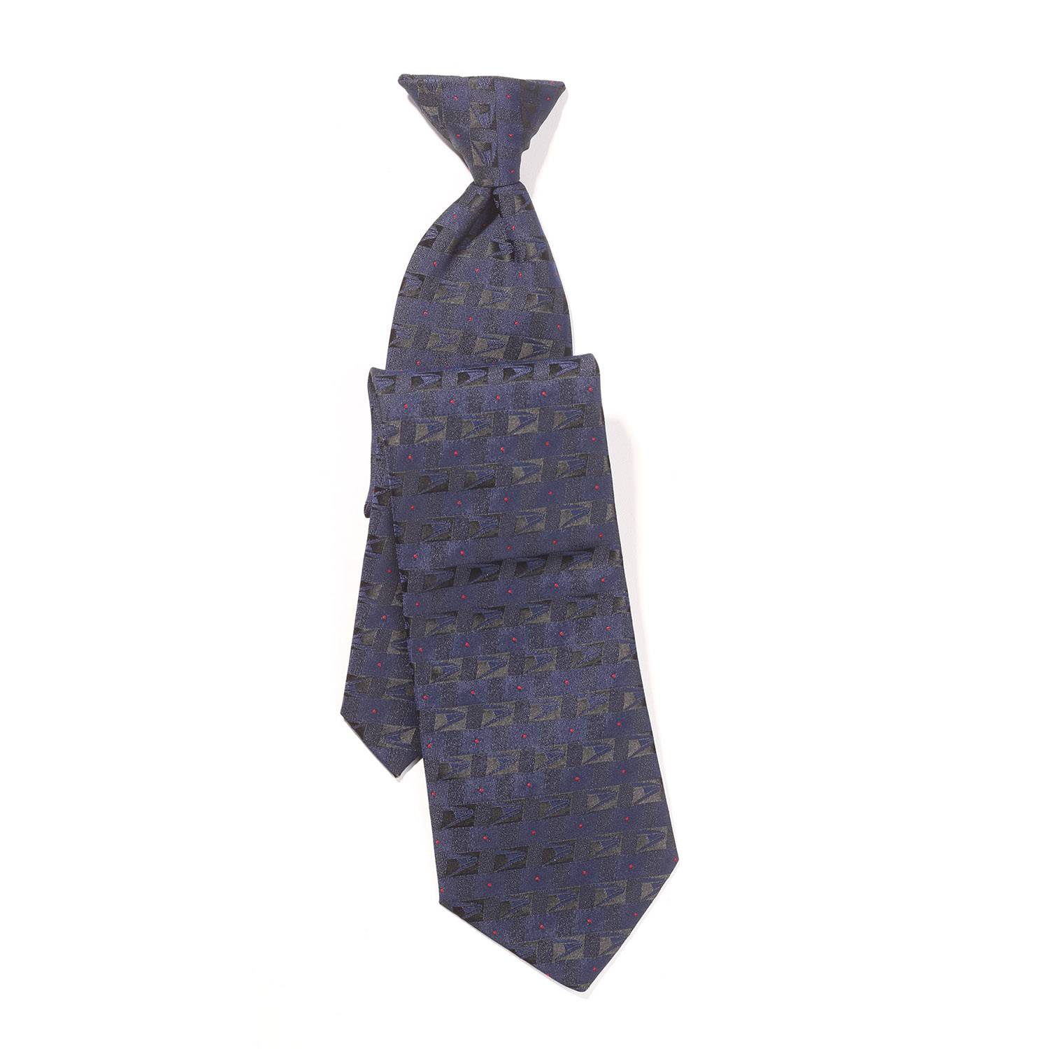 Men's Postal Retail Clerk Navy Clip-On Tie